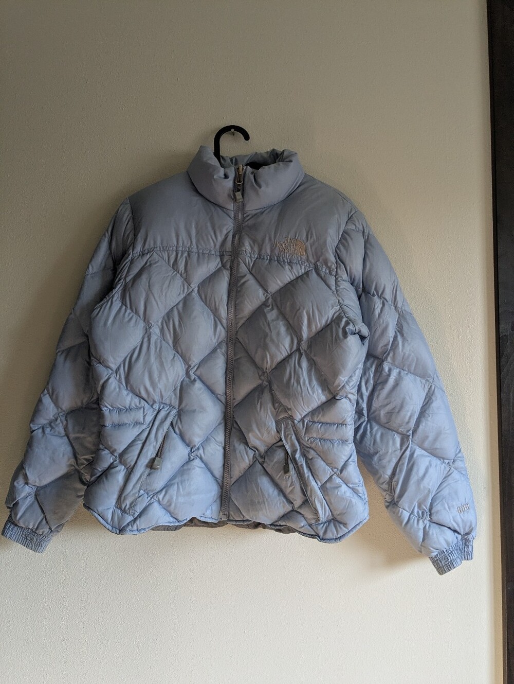 The North Face Goose Down Light Blue Puffer Jacket